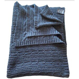Ralph Lauren American Living Cotton Cable Knit Throw 67 x 44 Inches